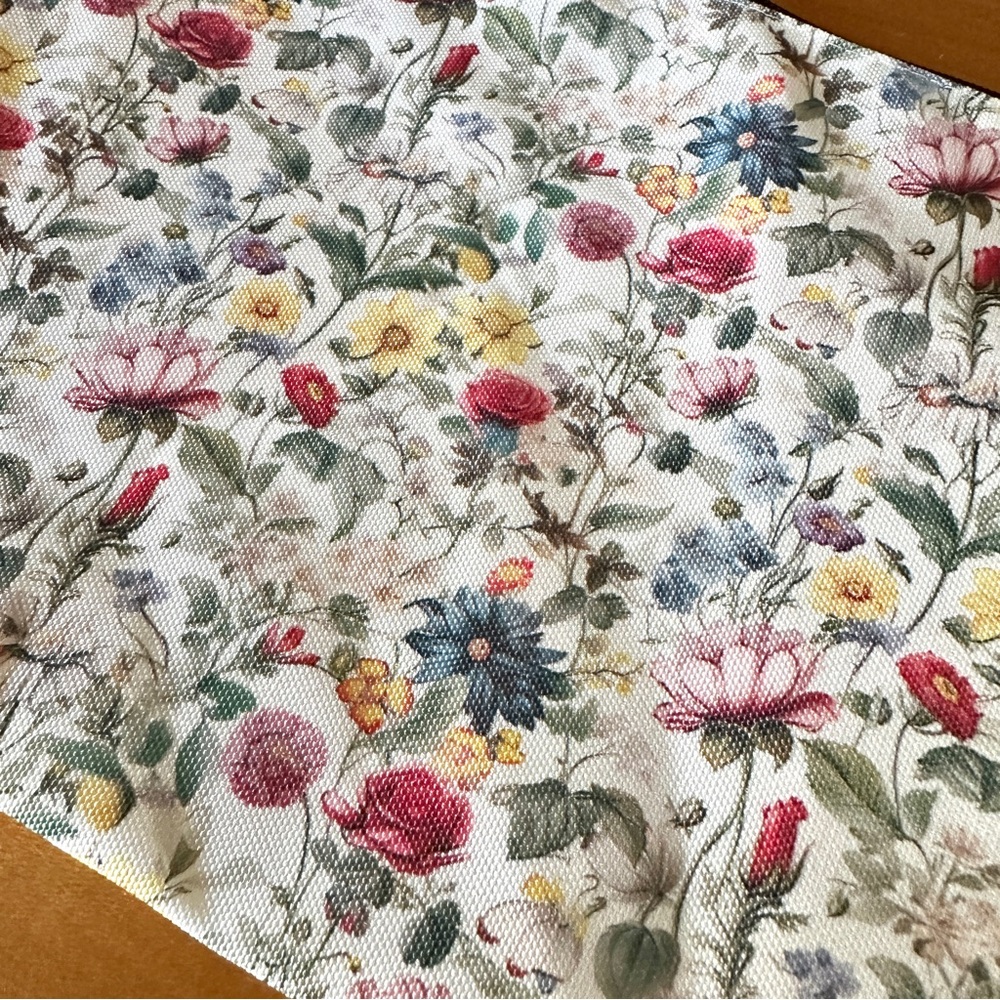 Floral Pattern Make Up Bag Travel Cosmetics Zipper Pouch - Picture 7 of 7